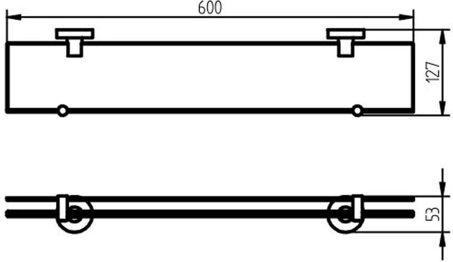 Haceka Planchet Kosmos | Wandmontage | 60 | Messing | Rond | Mat wit - Foto 3