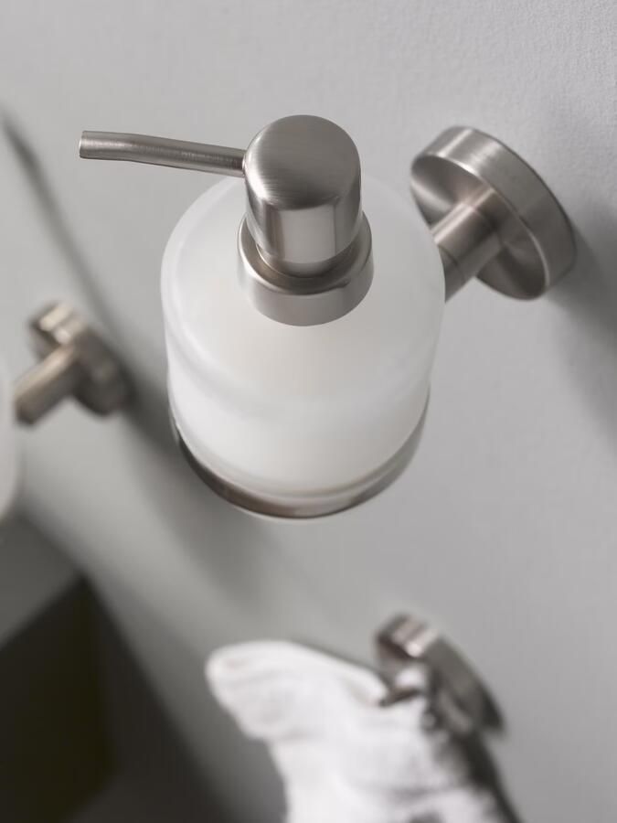 Haceka Zeepdispenser Kosmos | Wandmontage | Messing | Rond | RVS look - Foto 2