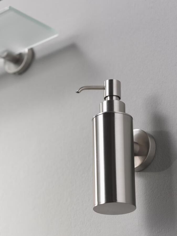 Haceka Zeepdispenser Kosmos | Wandmontage | Messing | Rond | RVS look