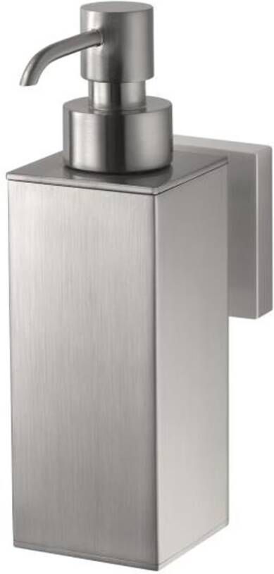 Haceka Zeepdispenser Mezzo | Wandmontage | RVS | Rechthoek | Geborsteld Rvs