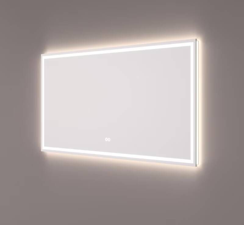 Hipp Design Badkamerspiegel SPV9000 | 100x70 cm | Directe- en indirecte LED verlichting | Touch button | Met spiegelverwarming