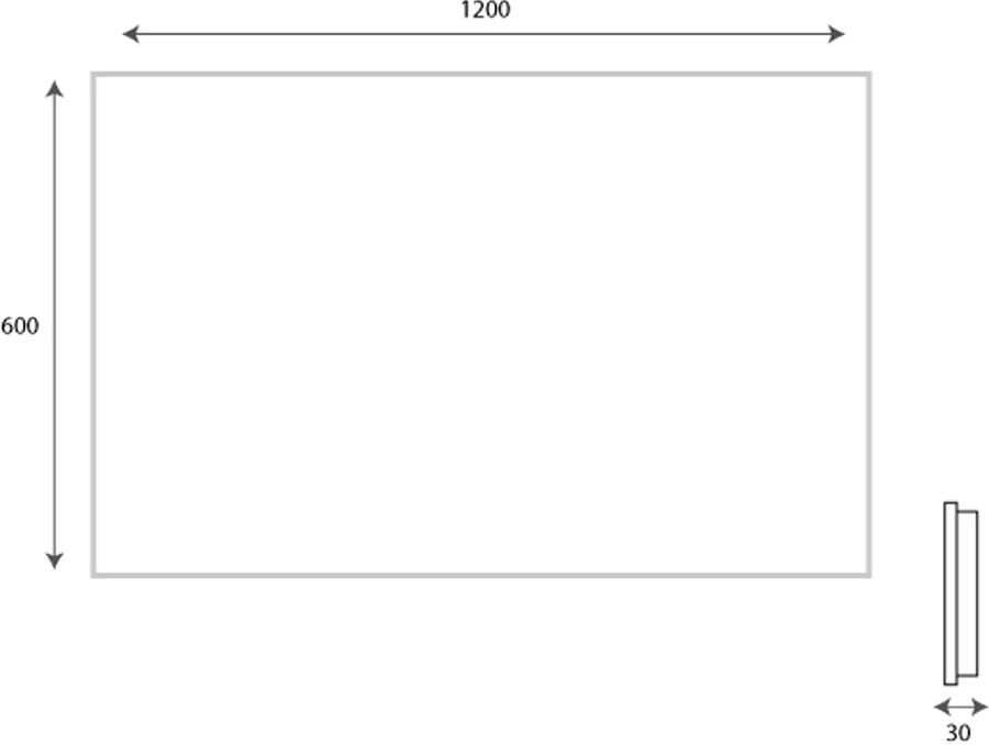 Hipp Design Badkamerspiegel SPV12500 | 120x70 cm | Indirecte LED verlichting | Touch button | Met spiegelverwarming - Foto 3