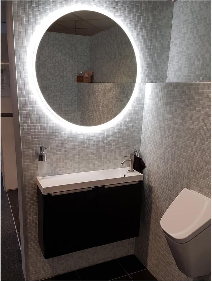 Hipp Design Badkamerspiegel SPV13000 | 100 cm | Indirecte- en directe LED verlichting | Touch button | Met spiegelverwarming