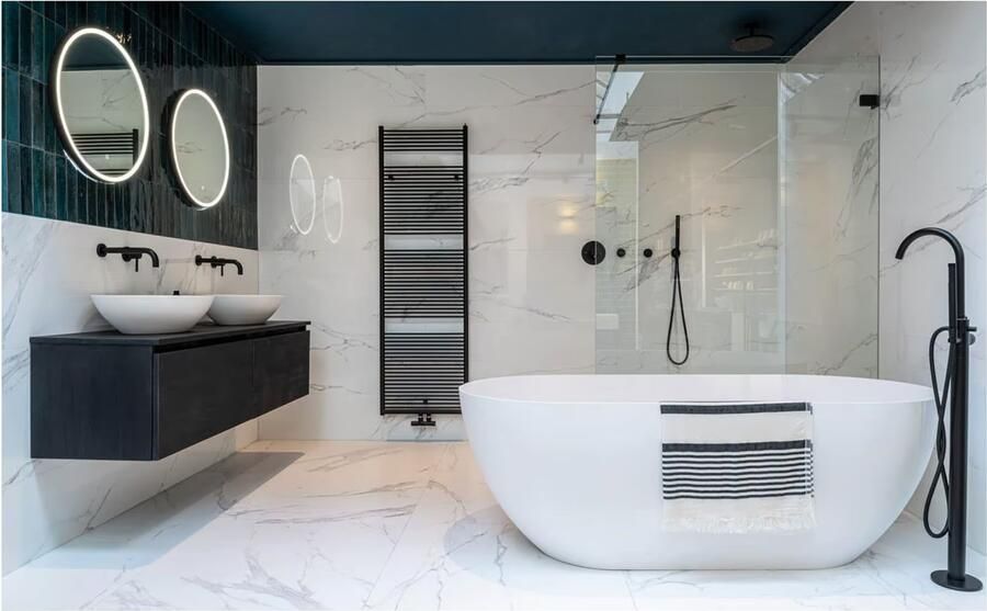 Hipp Design Badkamerspiegel SPV13000BL | 70 cm | Rond | Indirecte LED verlichting | Touch button | Met spiegelverwarming - Foto 2