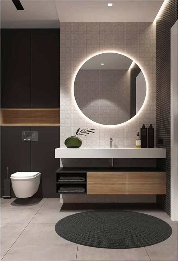 Hipp Design Badkamerspiegel SPV13500 | 120 cm | Indirecte LED verlichting | Touch button | Met spiegelverwarming