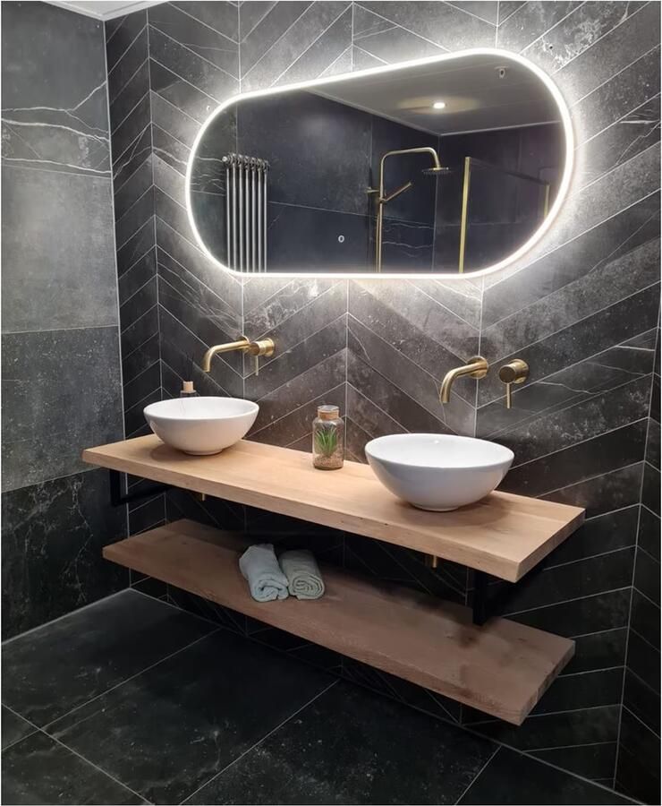 Hipp Design Badkamerspiegel SPV13700 | 100x60 cm | Indirecte LED verlichting | Touch button | Met spiegelverwarming - Foto 2