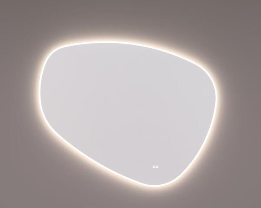 Hipp Design Badkamerspiegel SPV17000KW | 80x67.5 cm | Indirecte- en directe LED verlichting | Touch button | Met spiegelverwarming