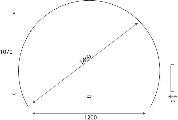Hipp Design Badkamerspiegel SPVSL140 | 120x107 cm | Directe en indirecte LED verlichting | Touch button | Met spiegelverwarming - Foto 2