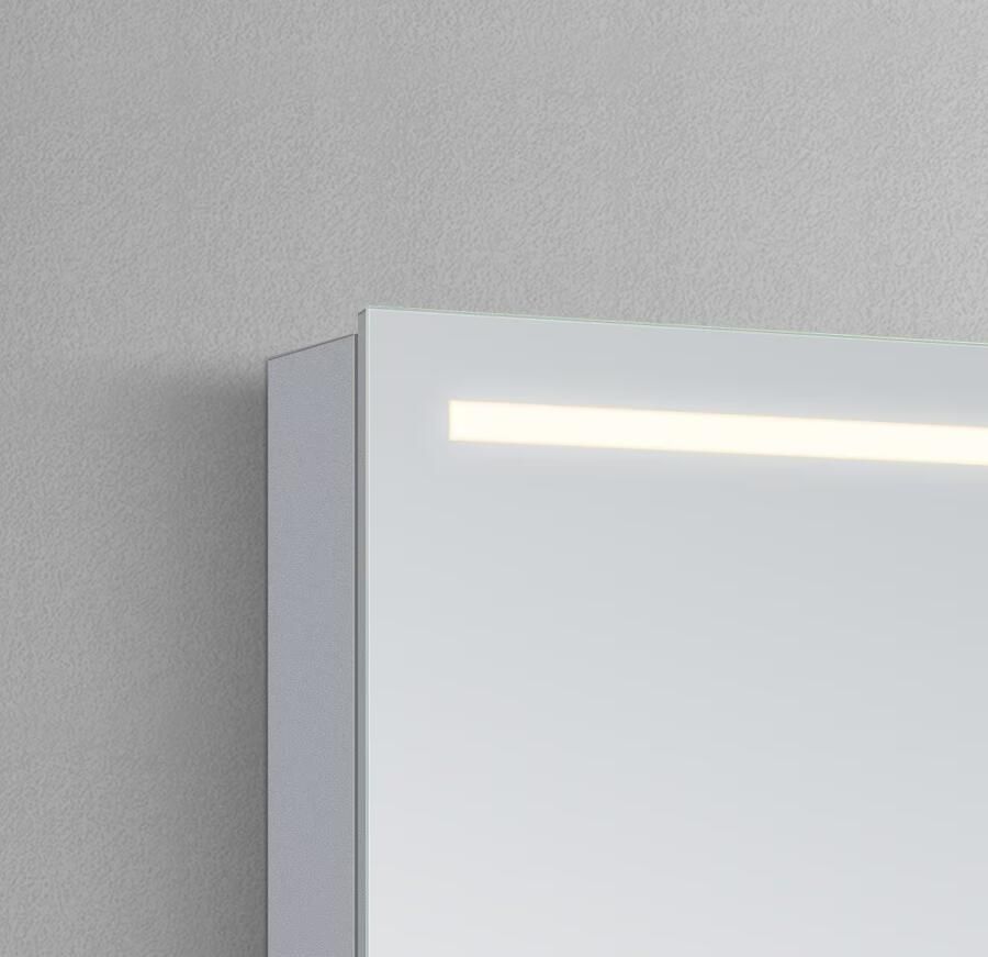 Hipp Design Spiegelkast SPK51000 | 60x70x14 cm | 1 Deur | Directe LED verlichting | Aluminium | Met spiegelverwarming - Foto 3