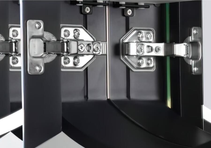 Hipp Design Spiegelkast SPK61000 | 160x70x14 cm | 3 Deuren | Directe LED verlichting | Aluminium | Met spiegelverwarming - Foto 2