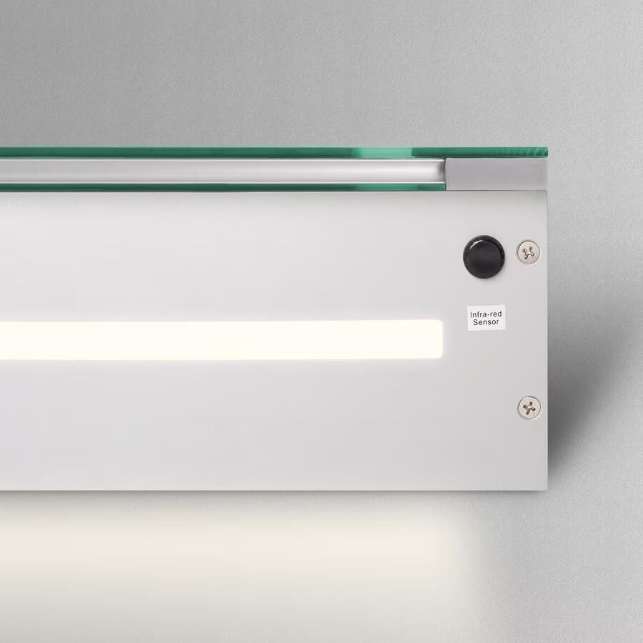 Hipp Design Spiegelkast SPK52000 | 160x70x14 cm | 3 Deuren | Directe LED verlichting | Aluminium | Met spiegelverwarming - Foto 3