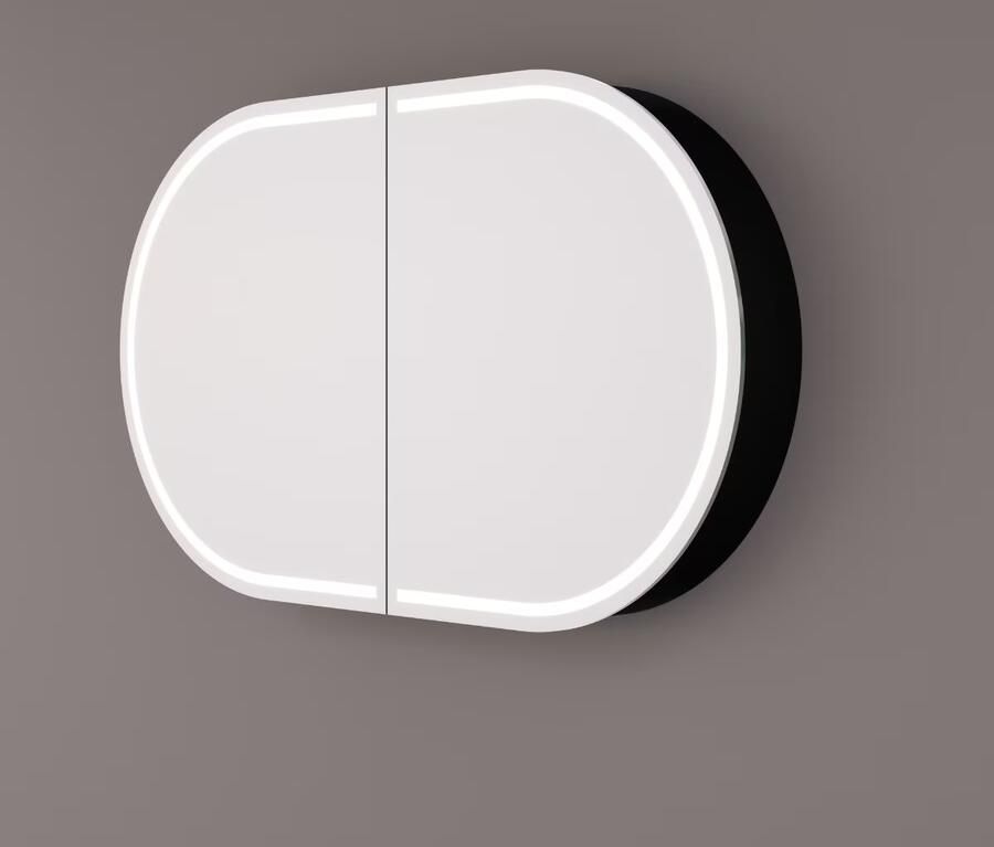 Hipp Design spiegelkast SPK91000 | 120x70x13 cm | Dubbelzijdige verlichting | Met spiegelverwarming en stopcontact - Foto 4