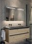Hipp Design Spiegelkast SPK52000 | 80x70x14 cm | 2 Deuren | Directe LED verlichting | Aluminium | Met spiegelverwarming - Thumbnail 1