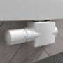 HSK compacte thermostaat midden aantsluiting wit - Thumbnail 1