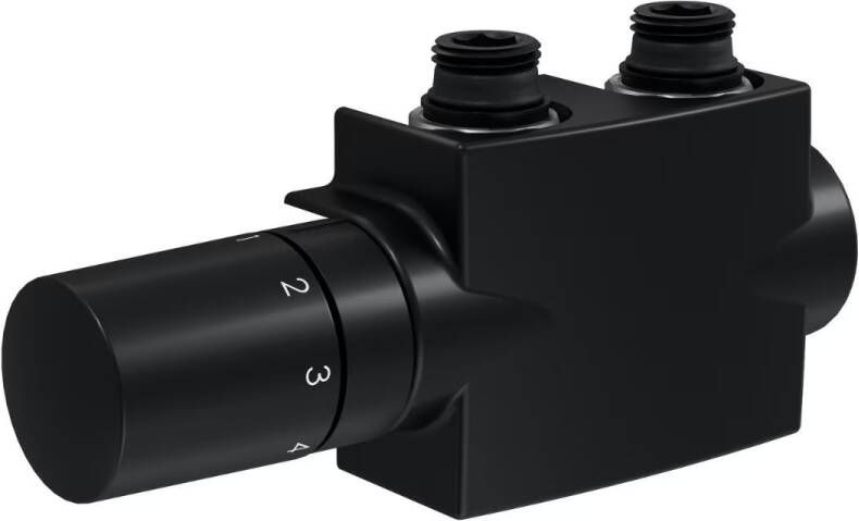HSK compacte thermostaat midden aantsluiting zwart