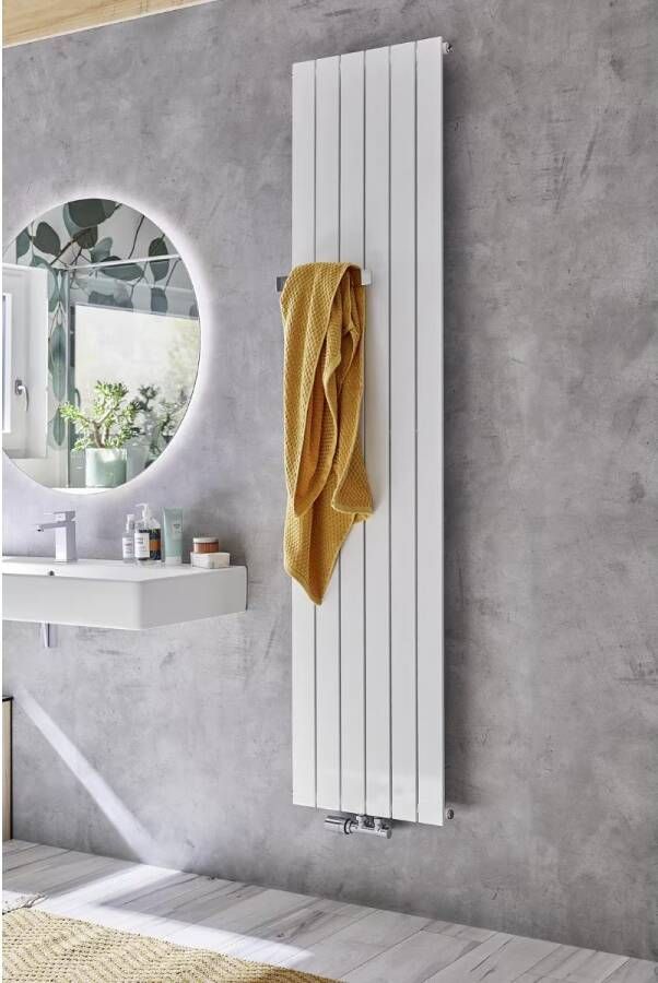 HSK Design Radiator Alto | 31.2x200 cm | CV radiator | Zij- en Midden aansluiting | 706 watt | Wit