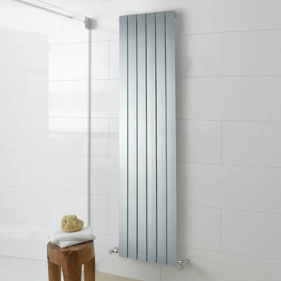 HSK Design Radiator Alto | 61.6x200 cm | CV radiator | Zij- en Midden aansluiting | 1366 watt | Zilver