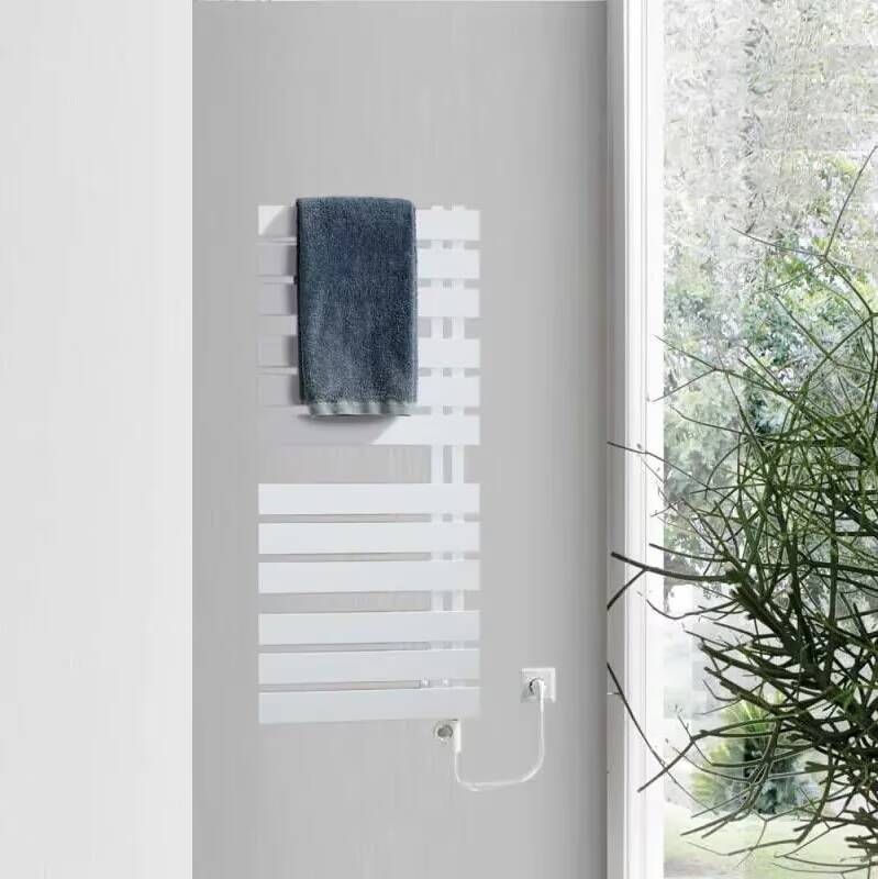 HSK Design radiator Yenga gevuld af fabriek | 60x115.6 cm | Met verwarmingselement 2 | Wit