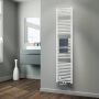 HSK Handdoekradiator Line | 40x177.5 cm | CV en of electrische werking | Wit - Thumbnail 1