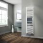 HSK Handdoekradiator Line | 50x177.5 cm | CV en of electrische werking | Wit - Thumbnail 1