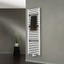 HSK Handdoekradiator Line | 60x121.5 cm | CV en of electrische werking | Wit - Thumbnail 1
