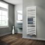 HSK Handdoekradiator Line | 60x177.5 cm | CV en of electrische werking | Wit - Thumbnail 1