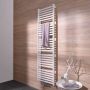 HSK Handdoekradiator Line Aero | 60x180 cm | CV en of electrische werking | Wit - Thumbnail 1