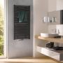 HSK Handdoekradiator Line Plus| 60x121.5 cm | CV en of electrische werking | Grafiet-zwart - Thumbnail 1