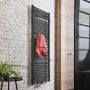 HSK Handdoekradiator Line Plus| 60x177.5 cm | CV en of electrische werking | Grafiet-zwart - Thumbnail 1