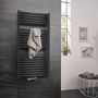 HSK Handdoekradiator Line Two | 60x123 cm | Warmwaterwerking | Grafiet-zwart - Thumbnail 1