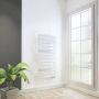 HSK Handdoekradiator Yenga | 60x121.4 cm | CV en of electrische werking | Wit - Thumbnail 1