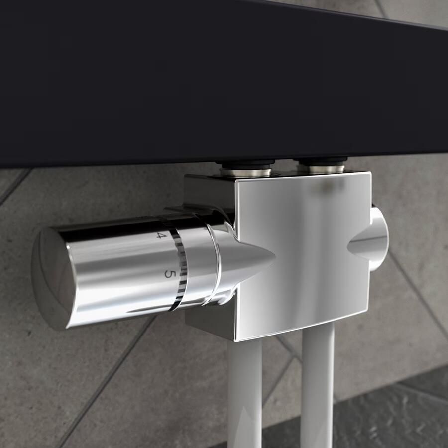 HSK compacte thermostaat midden aantsluiting chroom - Foto 2