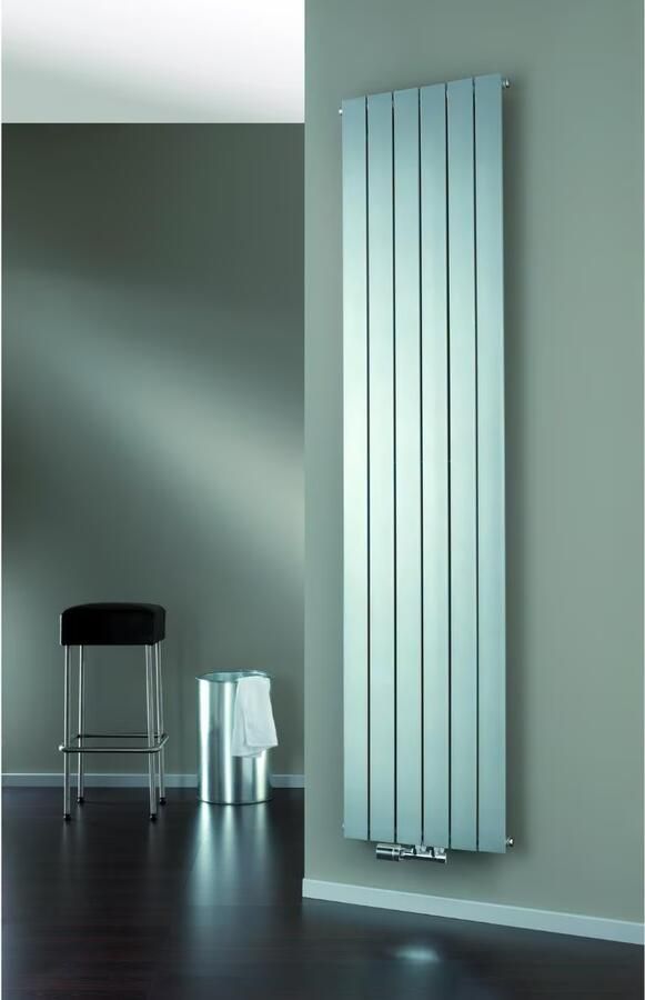 HSK Design Radiator Alto | 46.4x200 cm | CV radiator | Zij- en Midden aansluiting | 1020 watt | Zilver - Foto 3