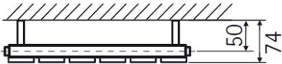 HSK Design Radiator Alto | 31.2x200 cm | CV radiator | Zij aansluiting | 706 watt | Zilver