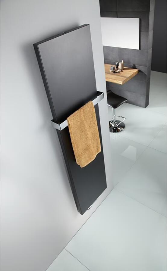 HSK Design Radiator Atelier Line | 45.6x180.6 cm | CV radiator | Midden aansluiting | 771 watt | Grafiet-zwart - Foto 2