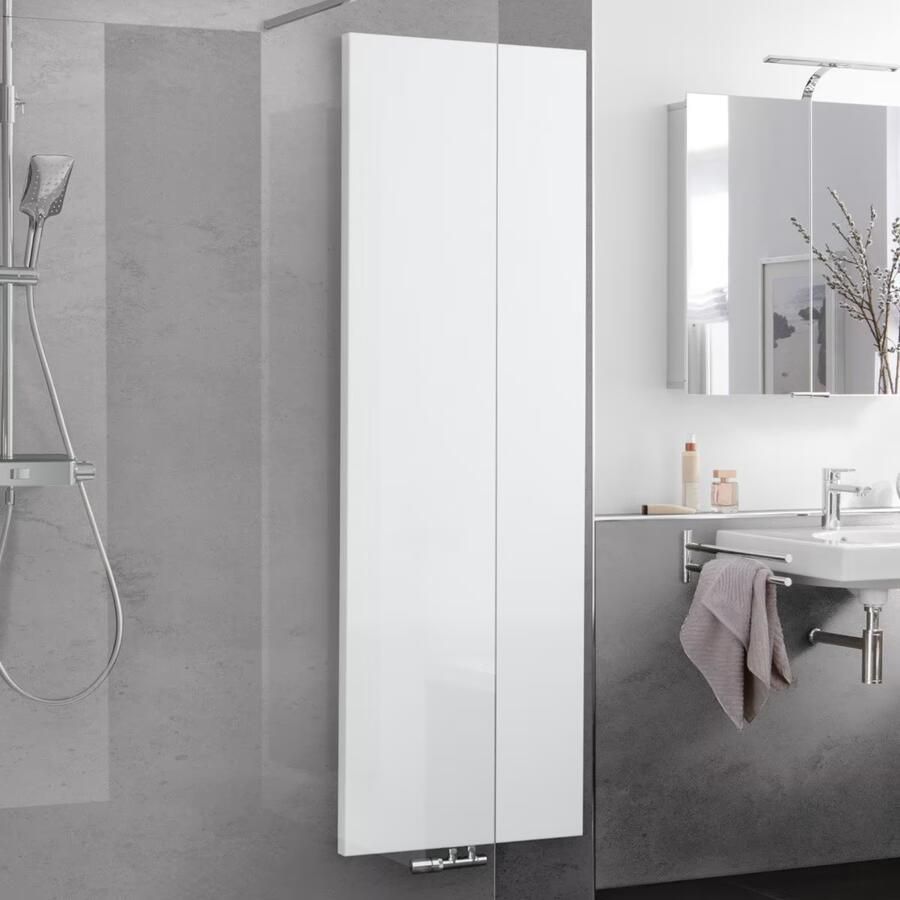 HSK Design Radiator Atelier Line | 45.6x180.6 cm | CV radiator | Midden aansluiting | 771 watt | Wit - Foto 2