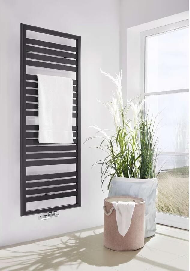 HSK Design Radiator Image | 60x172 cm | CV radiator | Midden aansluiting | 892 watt | Grafiet-zwart - Foto 2