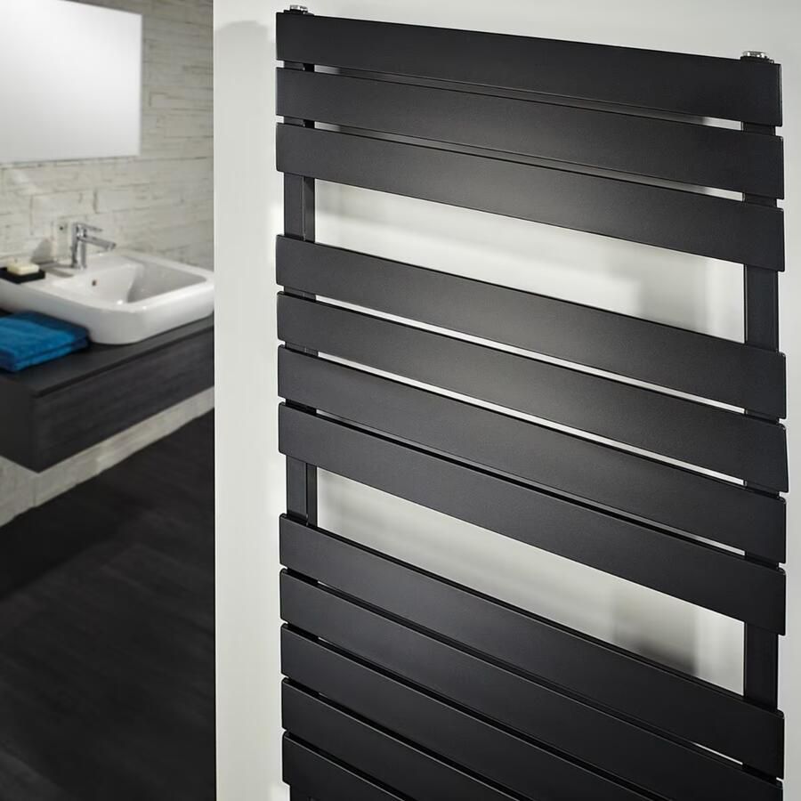 HSK Design Radiator Lavida| 55x152 cm | CV en of electrische werking | Zij aansluting | 761 watt | Antraciet - Foto 3