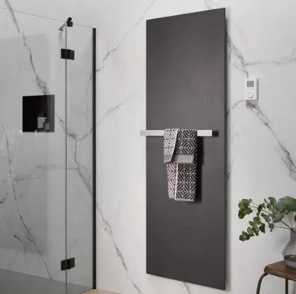 HSK Design Radiator Retango | 60x150 cm | Infrarood metaalfront | Grafiet-zwart - Foto 2