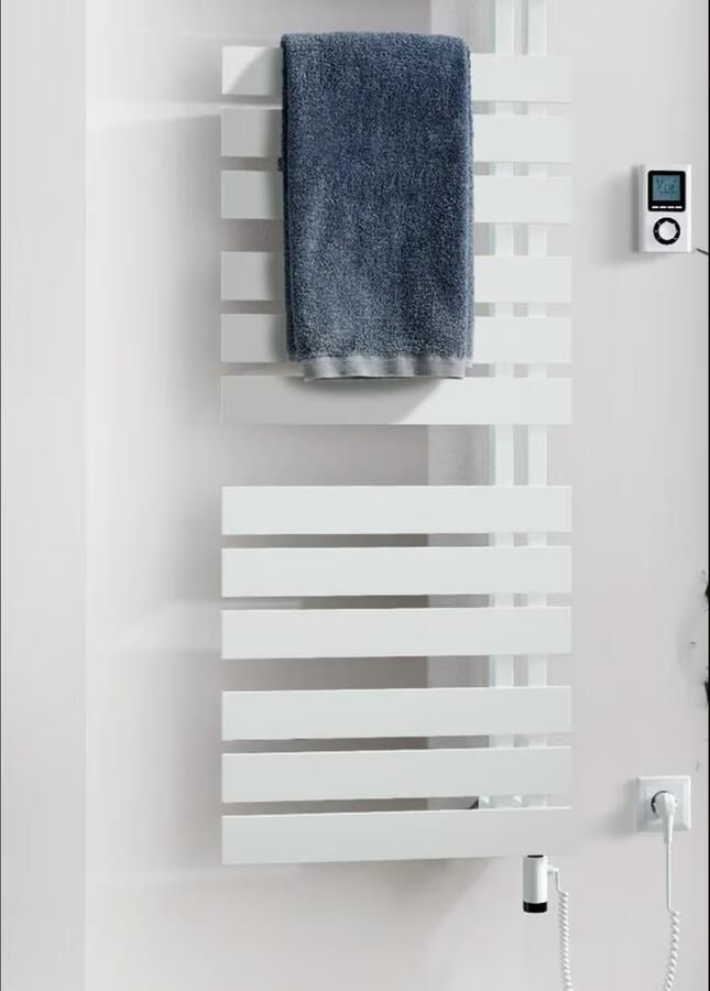 HSK Design radiator ruimteverdeler Yenga | 60x182.4 cm | CV en of electrische werking | Wit - Foto 3