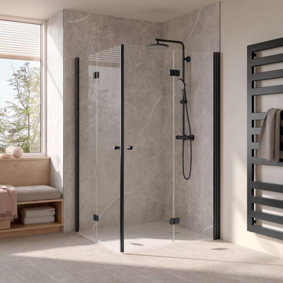 HSK Design Radiator Semprio | 60x138 cm | CV radiator | Midden aansluiting | 689 watt | Grafiet-zwart