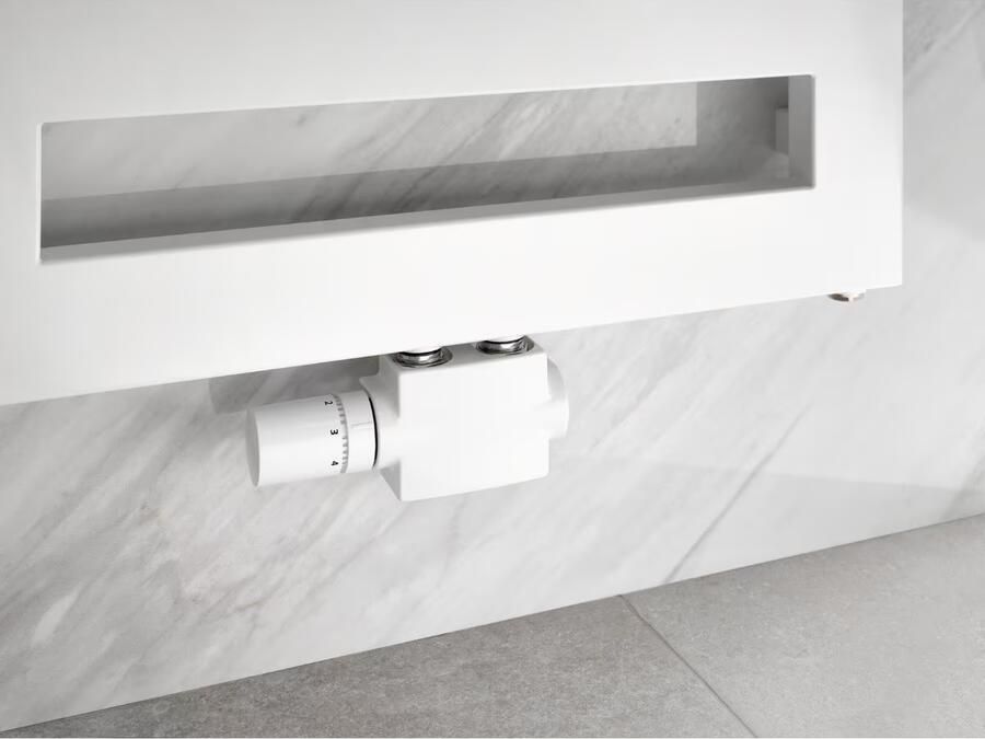 HSK Design Radiator Semprio | 60x138 cm | CV radiator | Midden aansluiting | 689 watt | Wit - Foto 2