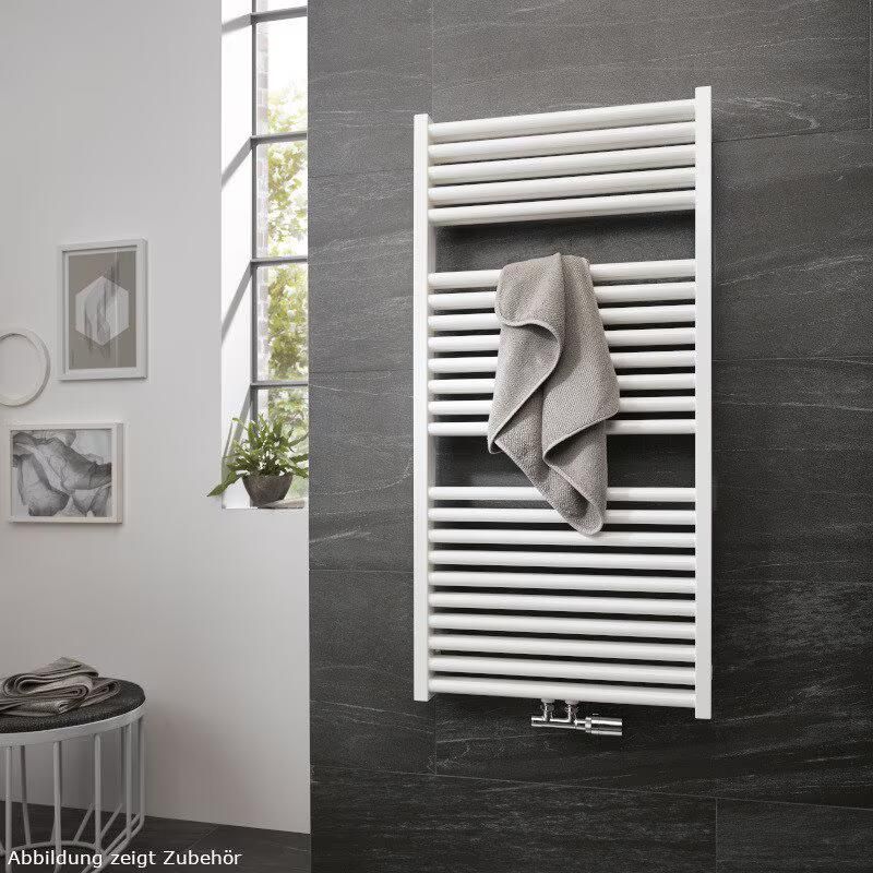 HSK Handdoekradiator Line | 40x121.5 cm | CV en of electrische werking | Wit