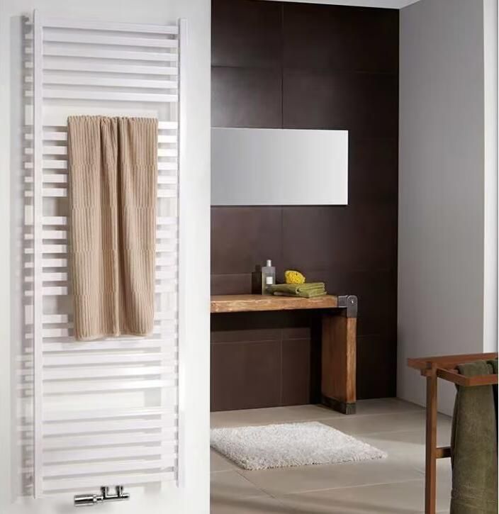 HSK Handdoekradiator Line Aero | 50x180 cm | CV en of electrische werking | Wit - Foto 2