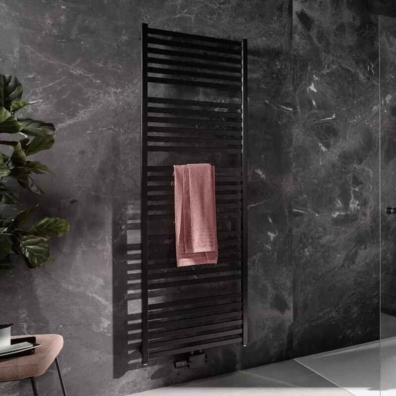 HSK Handdoekradiator Line Aero | 50x180 cm | CV en of electrische werking | Grafiet-mat