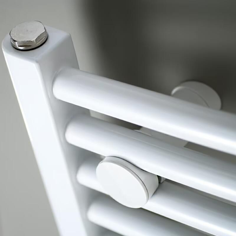 HSK Handdoekradiator Line Round| 60x177.5 cm | CV en of electrische werking | Wit