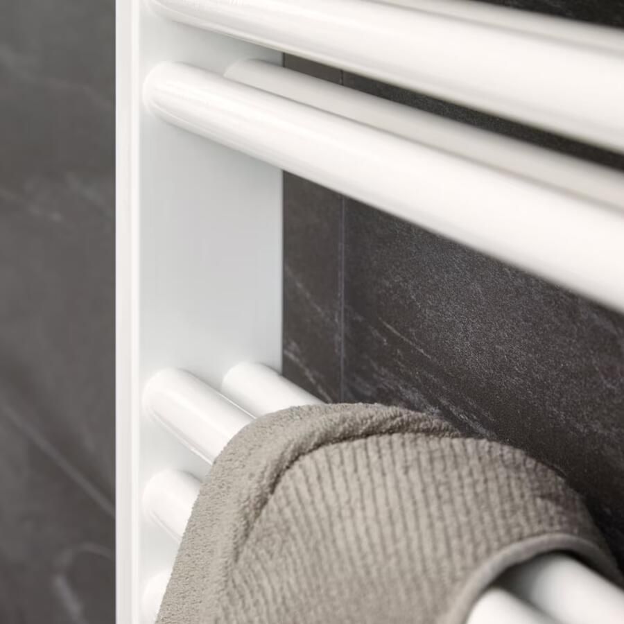 HSK Handdoekradiator Line Two | 60x177 cm | Warmwaterwerking | Wit