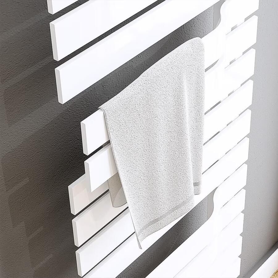 HSK Handdoekradiator Yenga | 60x174.2 cm | CV en of electrische werking | Wit - Foto 3