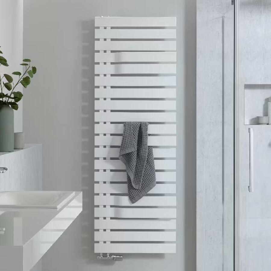 HSK Handdoekradiator Yenga | 60x174.2 cm | CV en of electrische werking | Wit