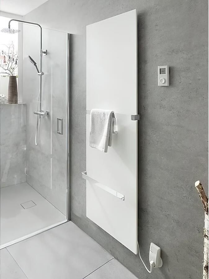 HSK Retango infrarood design radiator elekstrisch 60x120 cm glas wit - Foto 2